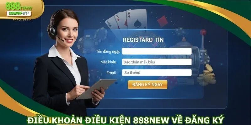 Điều khoản điều kiện 888NEW về đăng ký